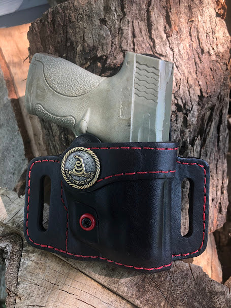 Don't Tread On Me OWB Retention Holster With Reinforced Guard for M&P Shield 9mm/40cal